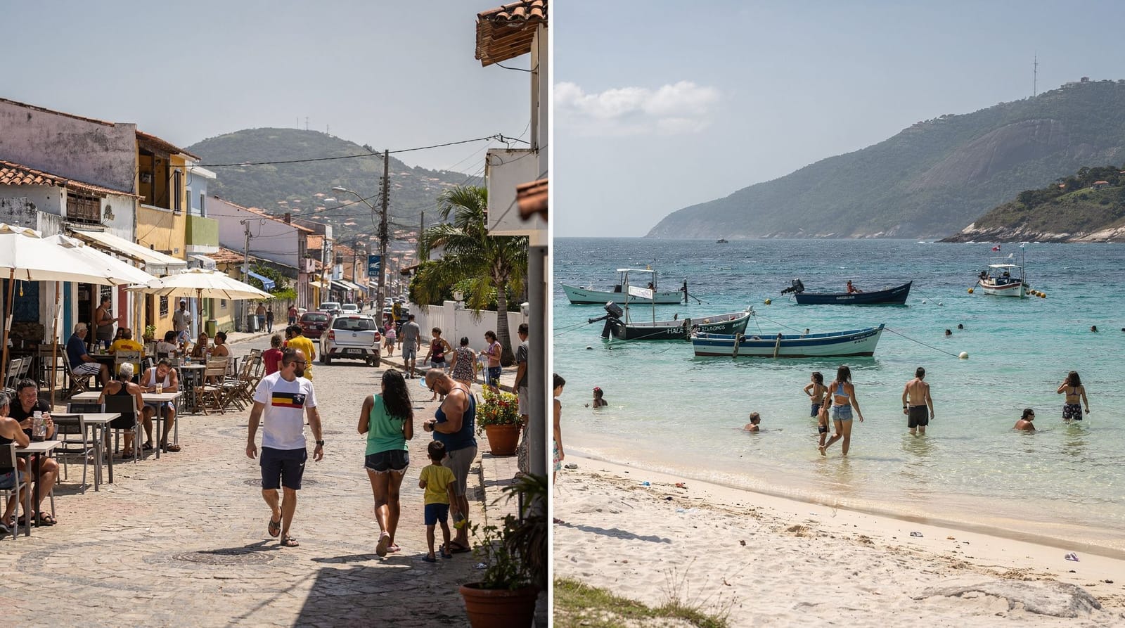 Búzios vs Arraial do Cabo — nightlife and restaurants, or the clearest water