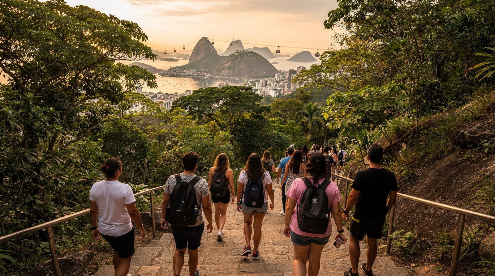 Morro da Urca hike — the free way onto Sugarloaf's first stage
