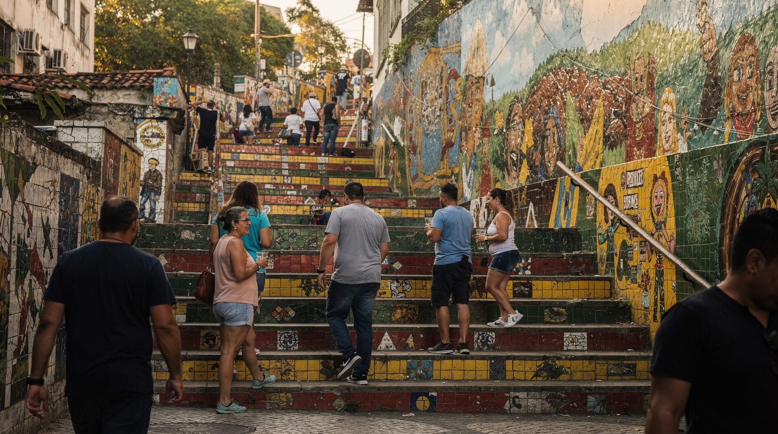 Street art in Rio — Selarón's steps, the port murals, and the Lapa walls